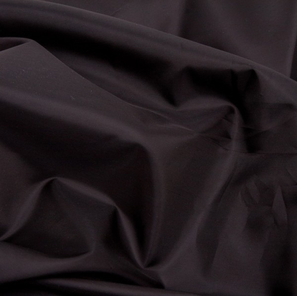 Ткань курточная Таффета 190T, WR/PU, 60гр/м2, 100пэ, 150см, черный/S580, (рул 100м) D1