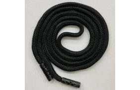 шнурки tby круглые 6мм арт.slf046 длина 130 см цв.черный купить по цене 45 руб для домашнего шитья - в интернет-магазине Веллтекс | Санкт-Петербург
