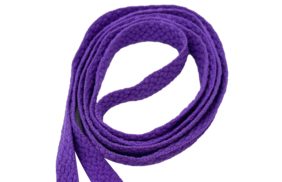 шнур плоский 3мм цв фиолетовый (120см) купить по цене 35 руб для домашнего шитья - в интернет-магазине Веллтекс | Санкт-Петербург
