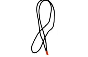 шнур круглый оранжевый наконечник 130см черный 1шт. купить по цене 32.44 руб для домашнего шитья - в интернет-магазине Веллтекс | Санкт-Петербург
