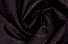 ткань подкладочная поливискоза twill, 90гр/м2, 52пэ/48вкс, 146см, черный жаккард узор/s580, (50м) ks купить в Санкт-Петербурге.